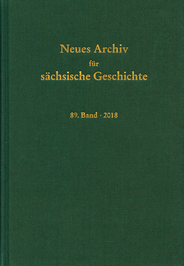 Cover des Neuen Archiv für sächsische Geschichte