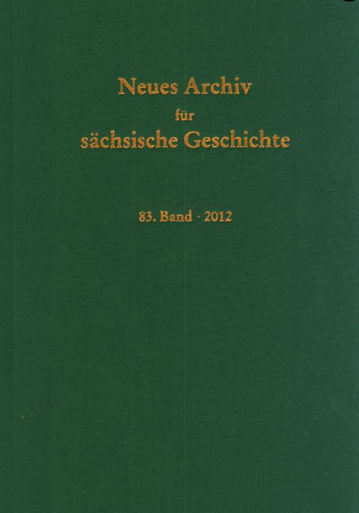Cover des Neuen Archiv für sächsische Geschichte