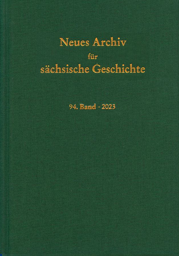 Cover des Neuen Archivs für sächsische Geschichte