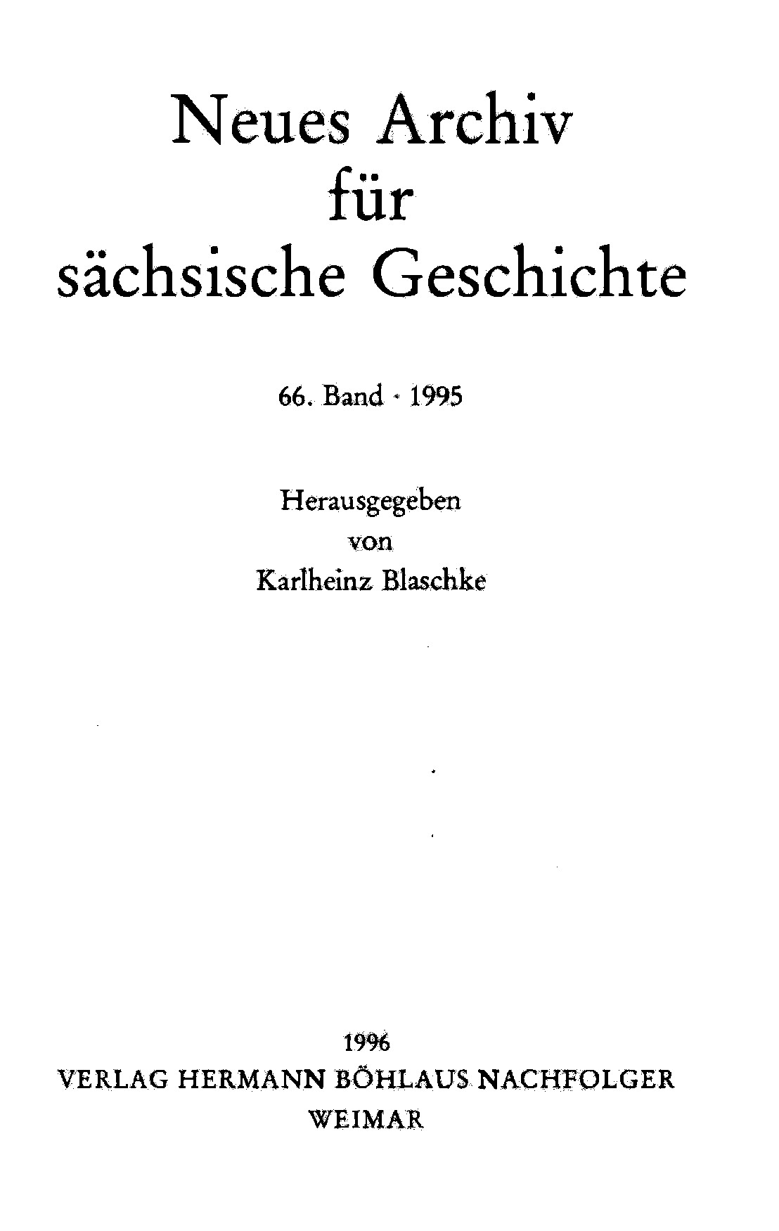 Cover des Neuen Archivs für sächsische Geschichte